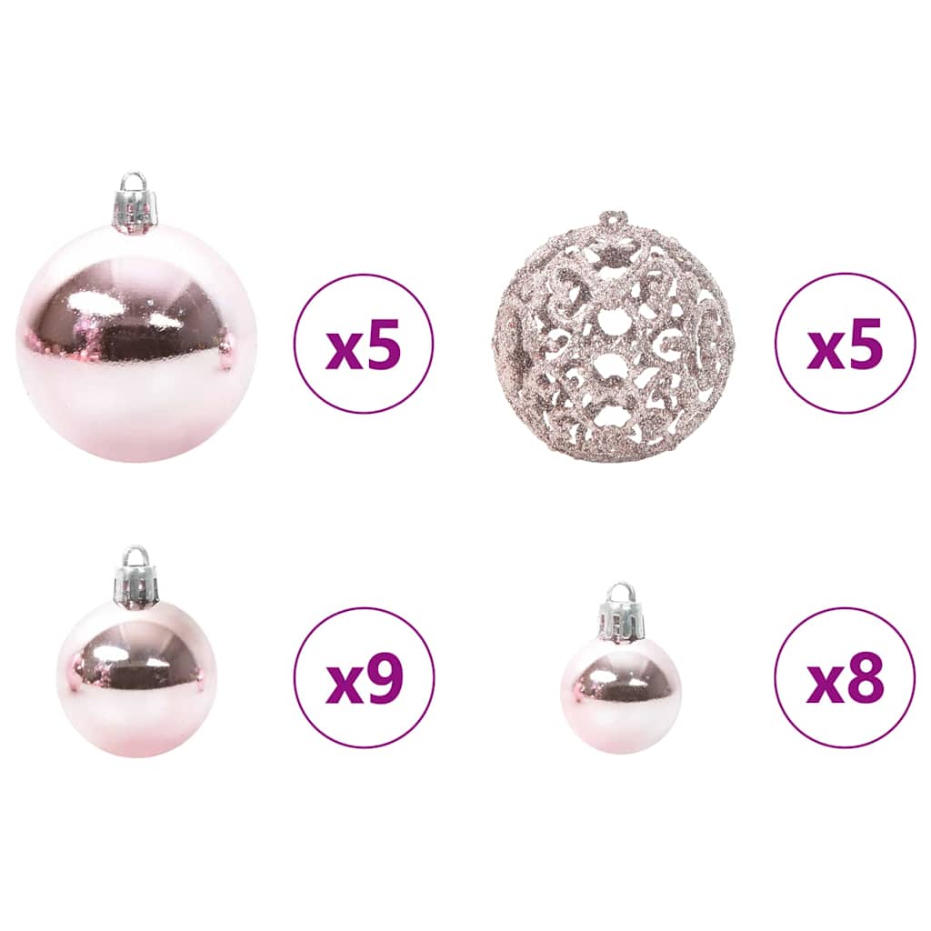 Artificial Hinged Christmas Tree with Flocked Snow 150 cm