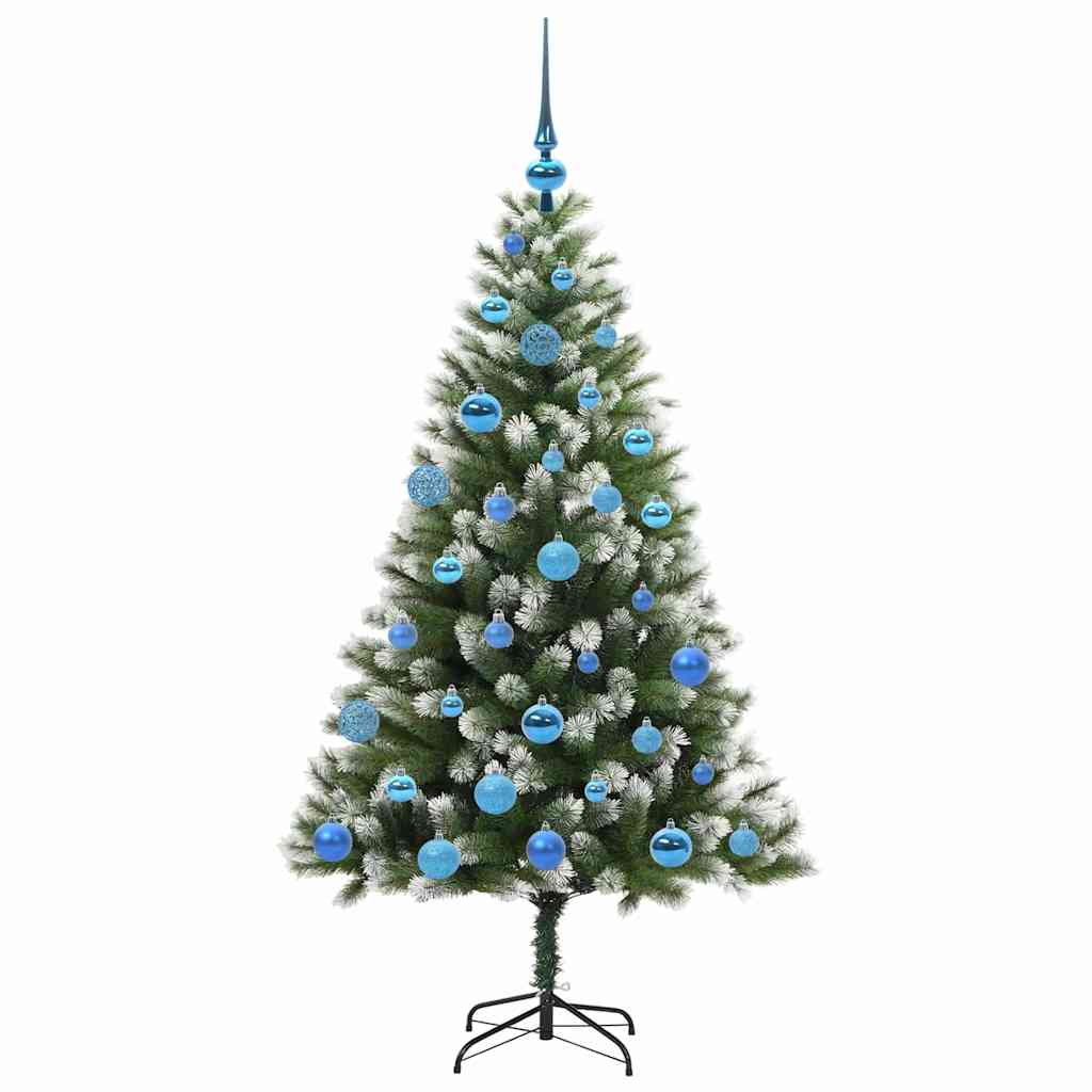 Artificial Hinged Christmas Tree with Flocked Snow 150 cm