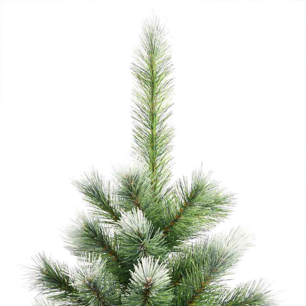 Artificial Hinged Christmas Tree with Flocked Snow 210 cm