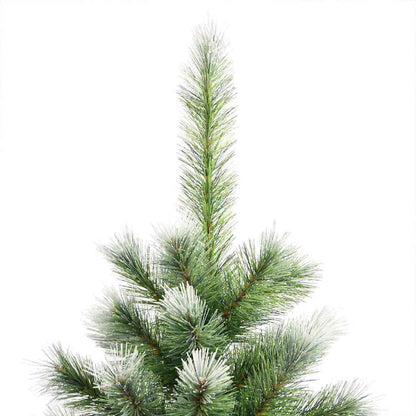 Artificial Hinged Christmas Tree with Flocked Snow 210 cm