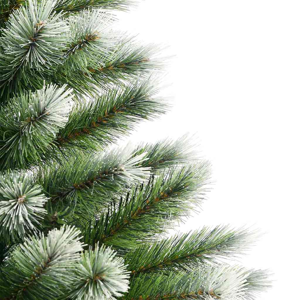 Artificial Hinged Christmas Tree with Flocked Snow 210 cm