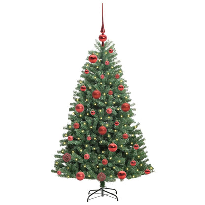 Artificial Hinged Christmas Tree Green 120 cm PVC and Metal