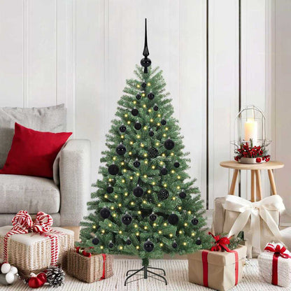 Artificial Hinged Christmas Tree Green 120 cm PVC and Metal
