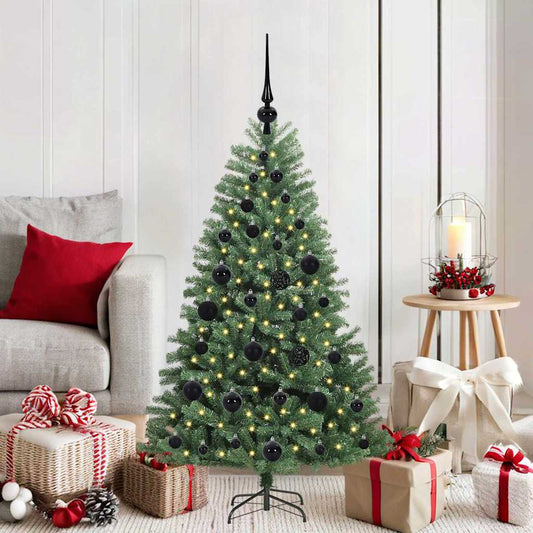 Artificial Hinged Christmas Tree Green 120 cm PVC and Metal