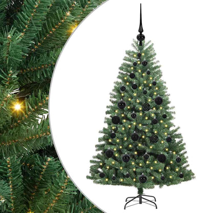 Artificial Hinged Christmas Tree Green 120 cm PVC and Metal