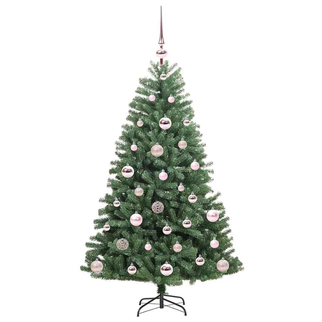 Artificial Hinged Christmas Tree Green 120 cm PVC and Metal