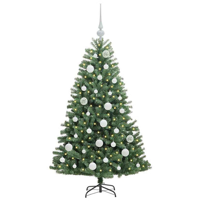 Artificial Hinged Christmas Tree Green 120 cm PVC and Metal
