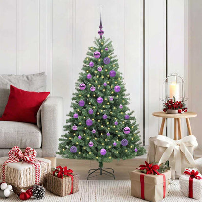 Artificial Hinged Christmas Tree Green 120 cm PVC and Metal