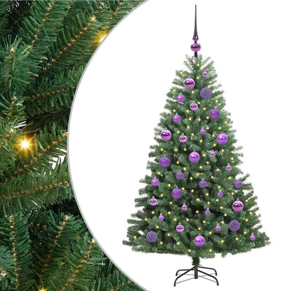 Artificial Hinged Christmas Tree Green 120 cm PVC and Metal
