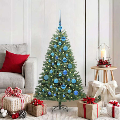 Artificial Hinged Christmas Tree Green 120 cm PVC and Metal