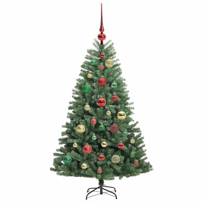 Artificial Hinged Christmas Tree Green 120 cm PVC and Metal