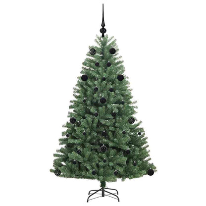 Artificial Hinged Christmas Tree Green 150 cm PVC and Metal