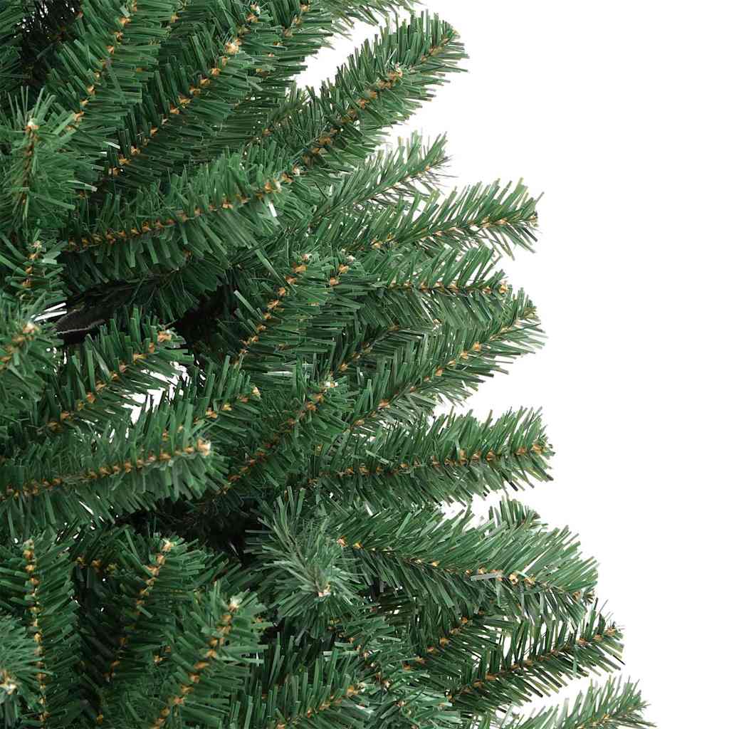 Artificial Hinged Christmas Tree Green 180 cm PVC and Metal