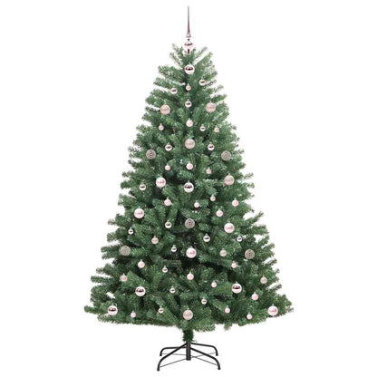 Artificial Hinged Christmas Tree Green 180 cm PVC and Metal