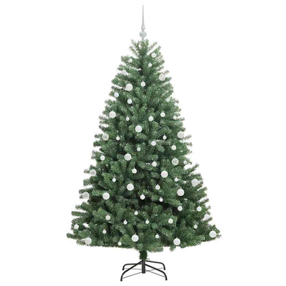 Artificial Hinged Christmas Tree Green 180 cm PVC and Metal