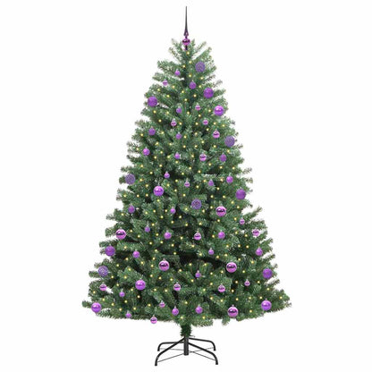 Artificial Hinged Christmas Tree Green 180 cm PVC and Metal