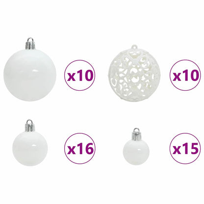 Artificial Hinged Christmas Tree Green 210 cm PVC and Metal