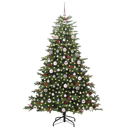Artificial Christmas Tree with 300 LEDs with Stand Green 180 cm