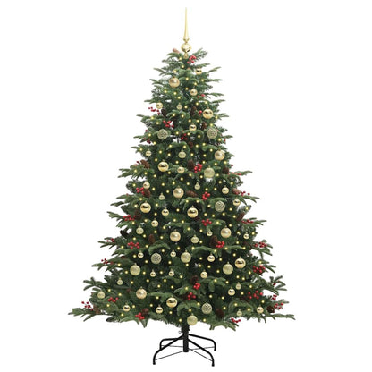 Artificial Christmas Tree with 300 LEDs with Stand Green 180 cm
