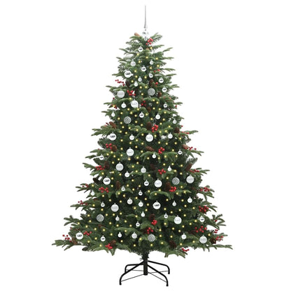 Artificial Christmas Tree with 300 LEDs with Stand Green 210 cm