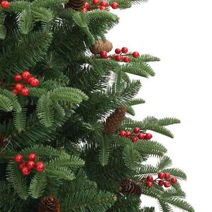 Artificial Christmas Tree with 300 LEDs with Stand Green 210 cm