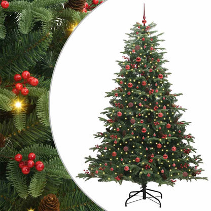 Artificial Christmas Tree with 300 LEDs with Stand Green 240 cm