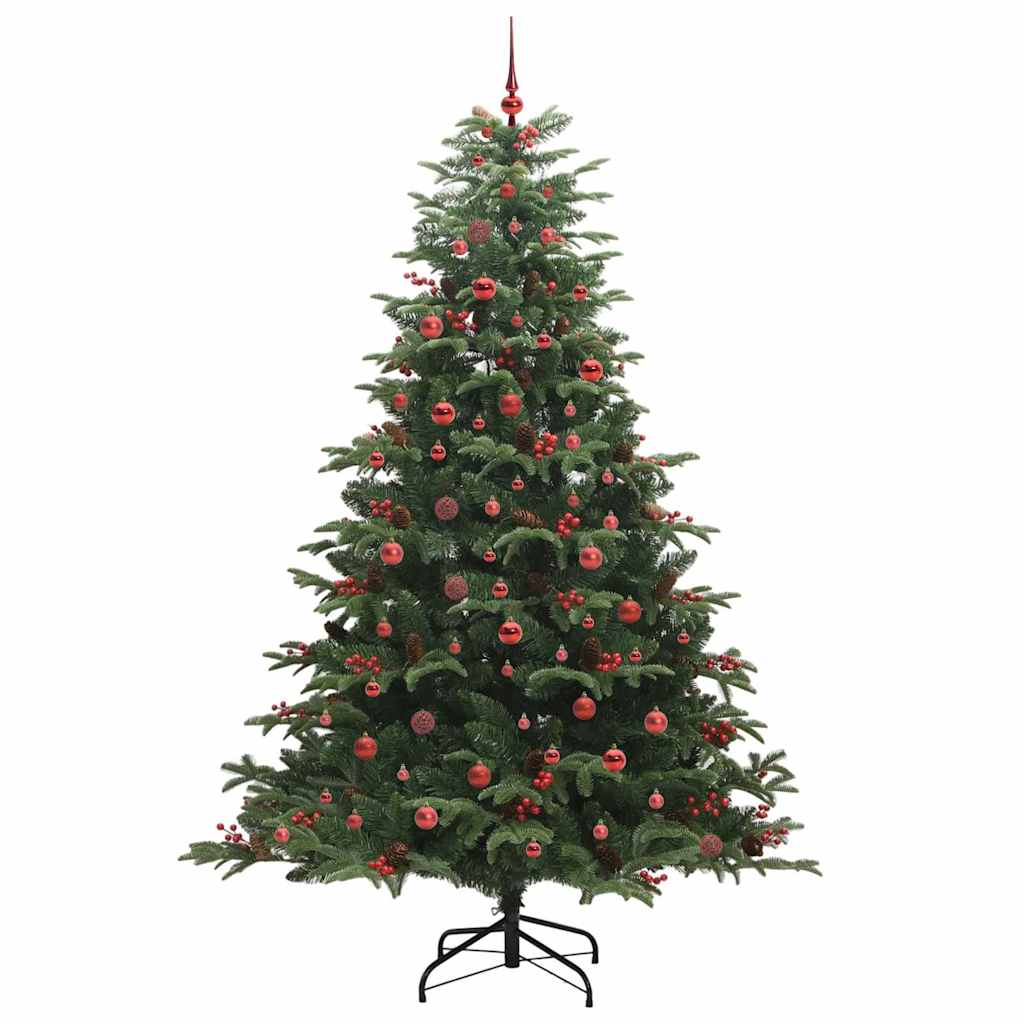 Artificial Christmas Tree with 300 LEDs with Stand Green 240 cm