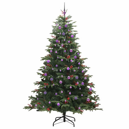 Artificial Christmas Tree with 300 LEDs with Stand Green 240 cm
