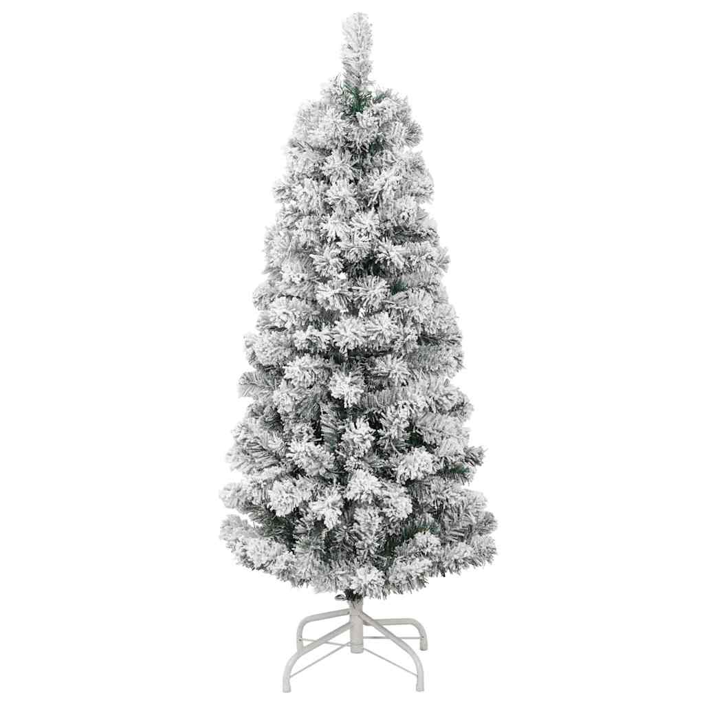 Artificial Hinged Christmas Tree Green and White 120 cm
