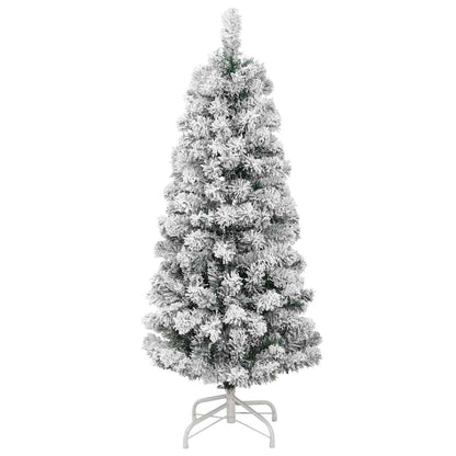 Artificial Hinged Christmas Tree Green and White 120 cm