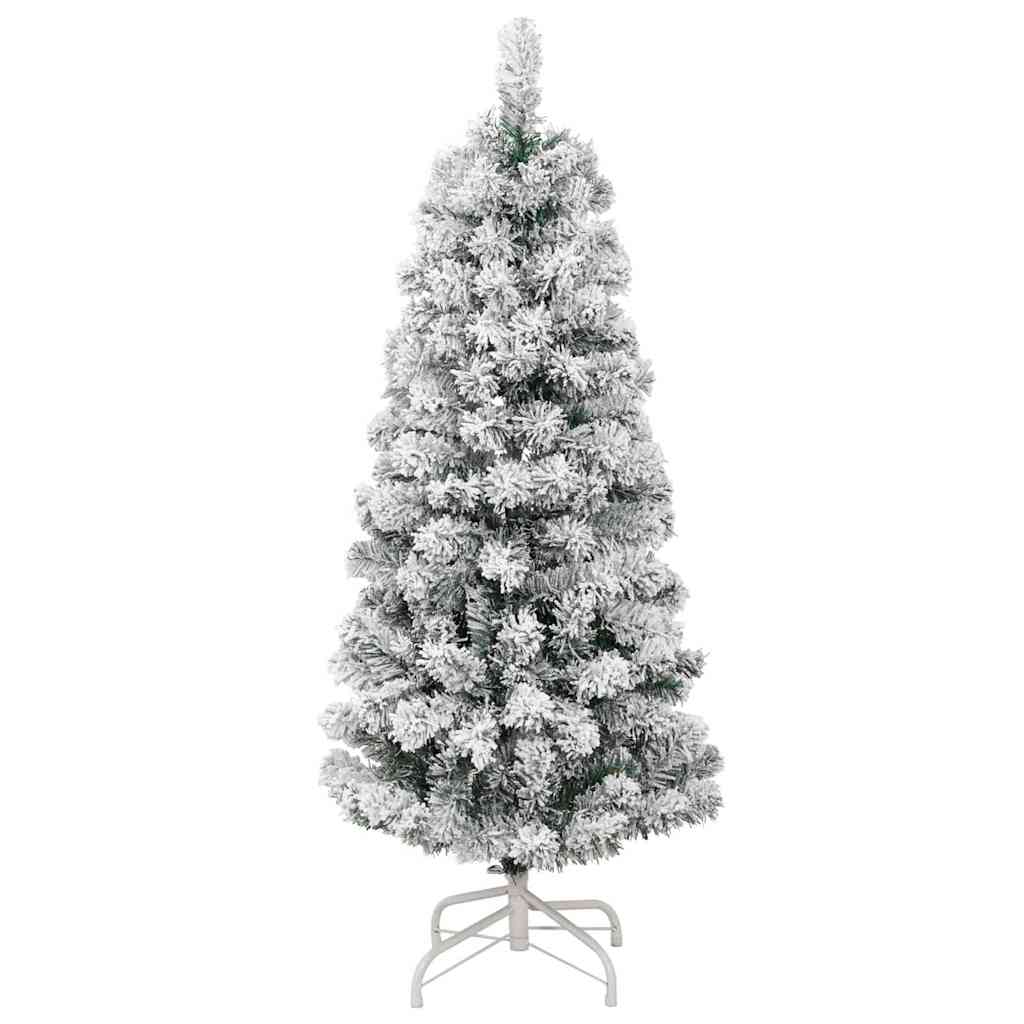 Artificial Hinged Christmas Tree Green and White 120 cm