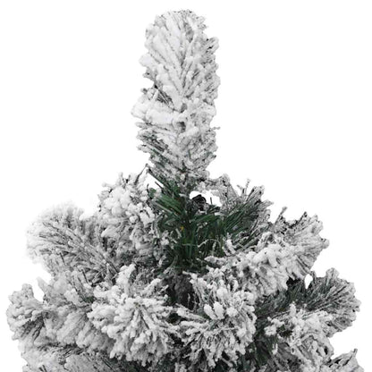 Artificial Hinged Christmas Tree Green and White 150 cm