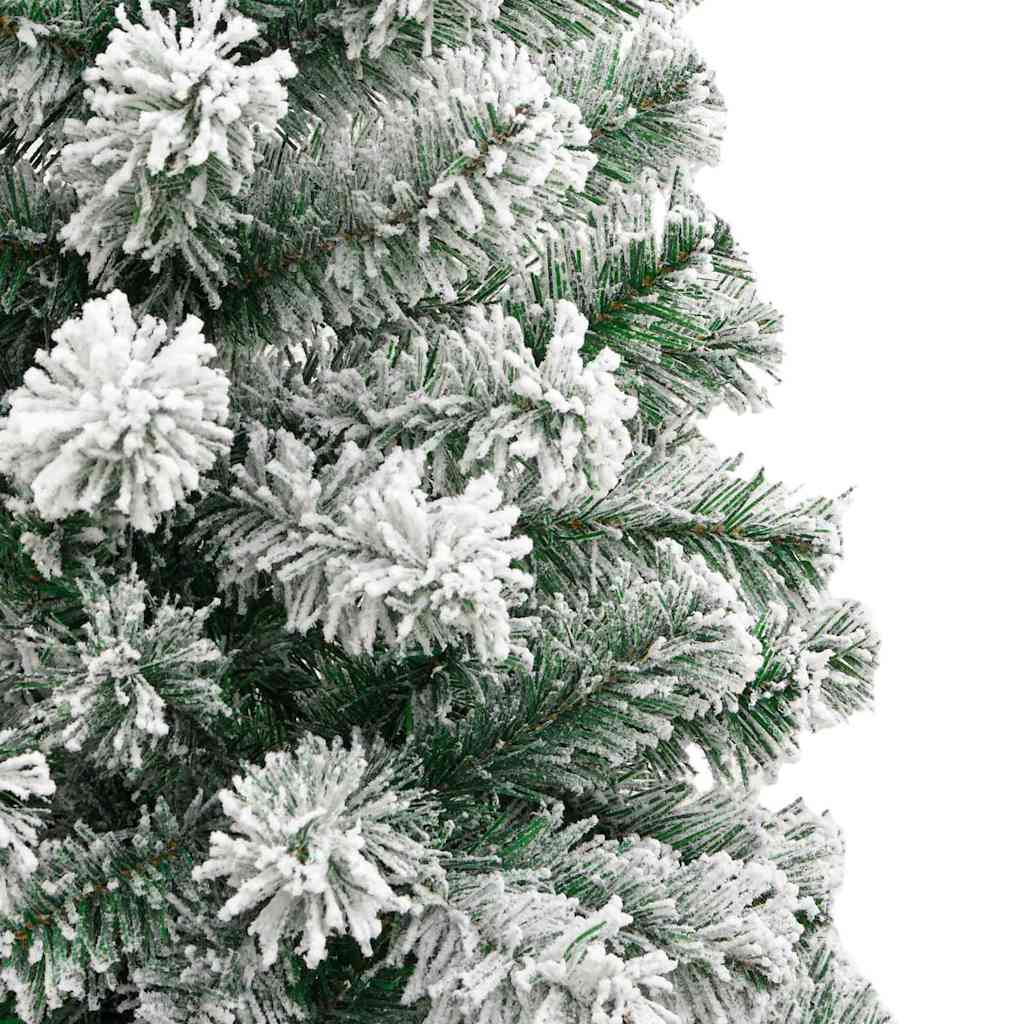 Artificial Hinged Christmas Tree Green and White 240 cm