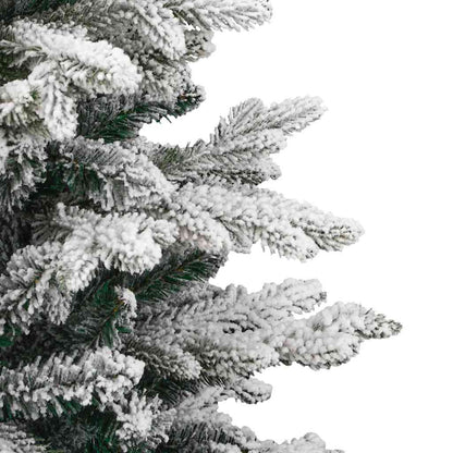 Artificial Hinged Christmas Tree White 150 cm PE and PVC