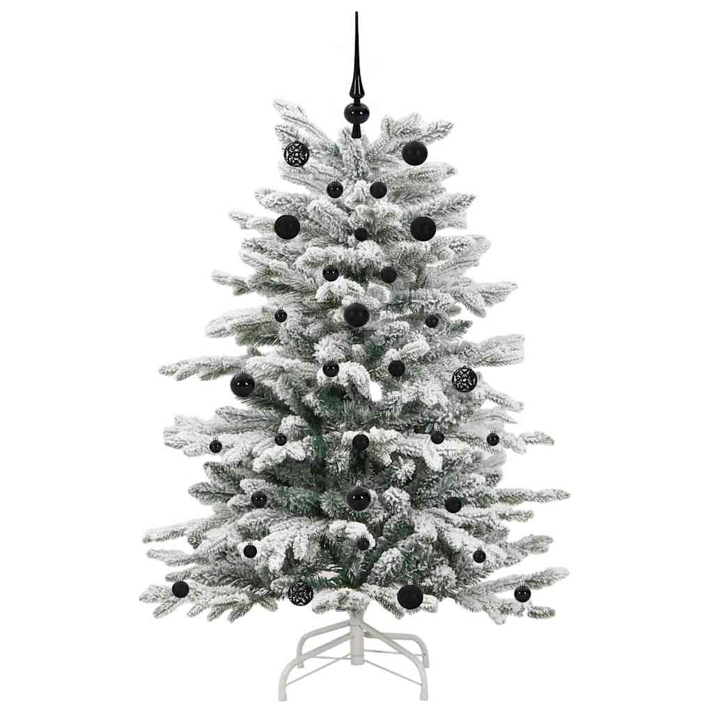 Artificial Hinged Christmas Tree White 150 cm PE and PVC