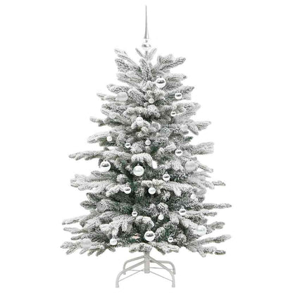 Artificial Hinged Christmas Tree White 150 cm PE and PVC
