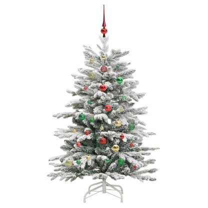 Artificial Hinged Christmas Tree White 150 cm PE and PVC