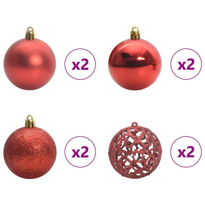 Artificial Hinged Christmas Tree White 150 cm PE and PVC