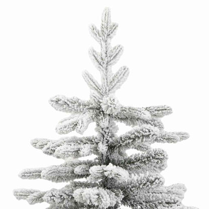 Artificial Hinged Christmas Tree White 210 cm PE and PVC