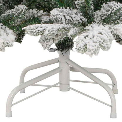 Artificial Hinged Christmas Tree White 210 cm PE and PVC