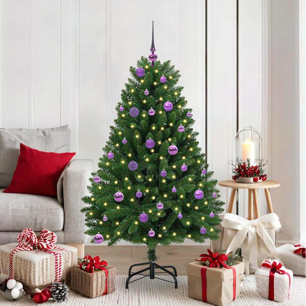 Artificial Christmas Tree Green 150 cm PVC and Metal