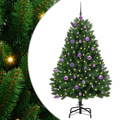 Artificial Christmas Tree Green 150 cm PVC and Metal