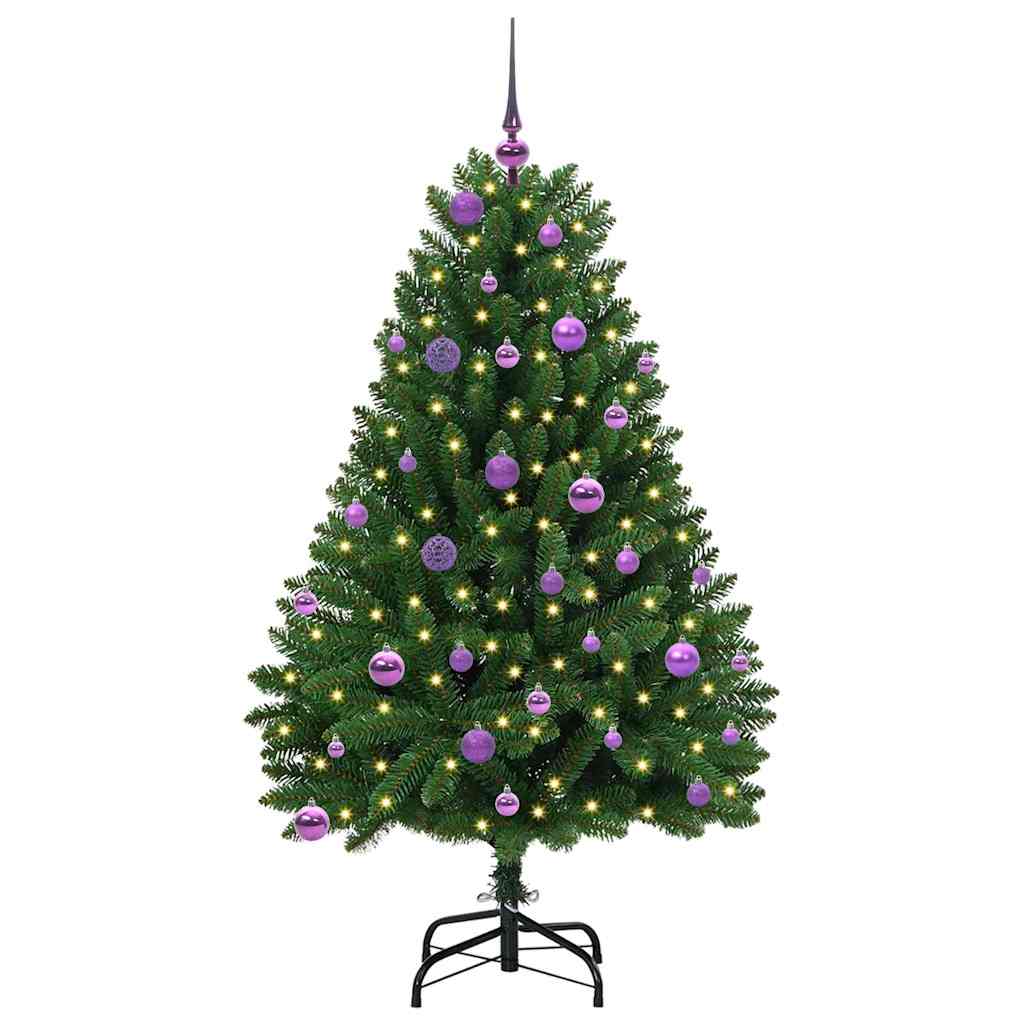 Artificial Christmas Tree Green 150 cm PVC and Metal