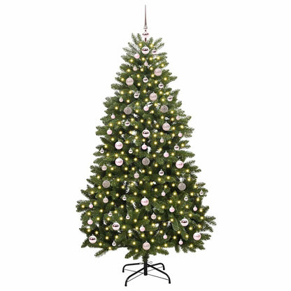 Artificial Christmas Tree Green 180 cm PVC and Metal