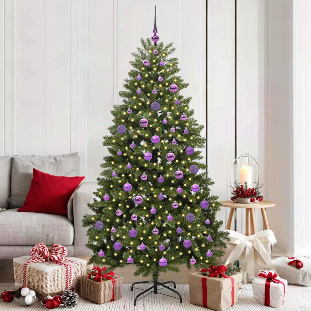 Artificial Christmas Tree Green 180 cm PVC and Metal