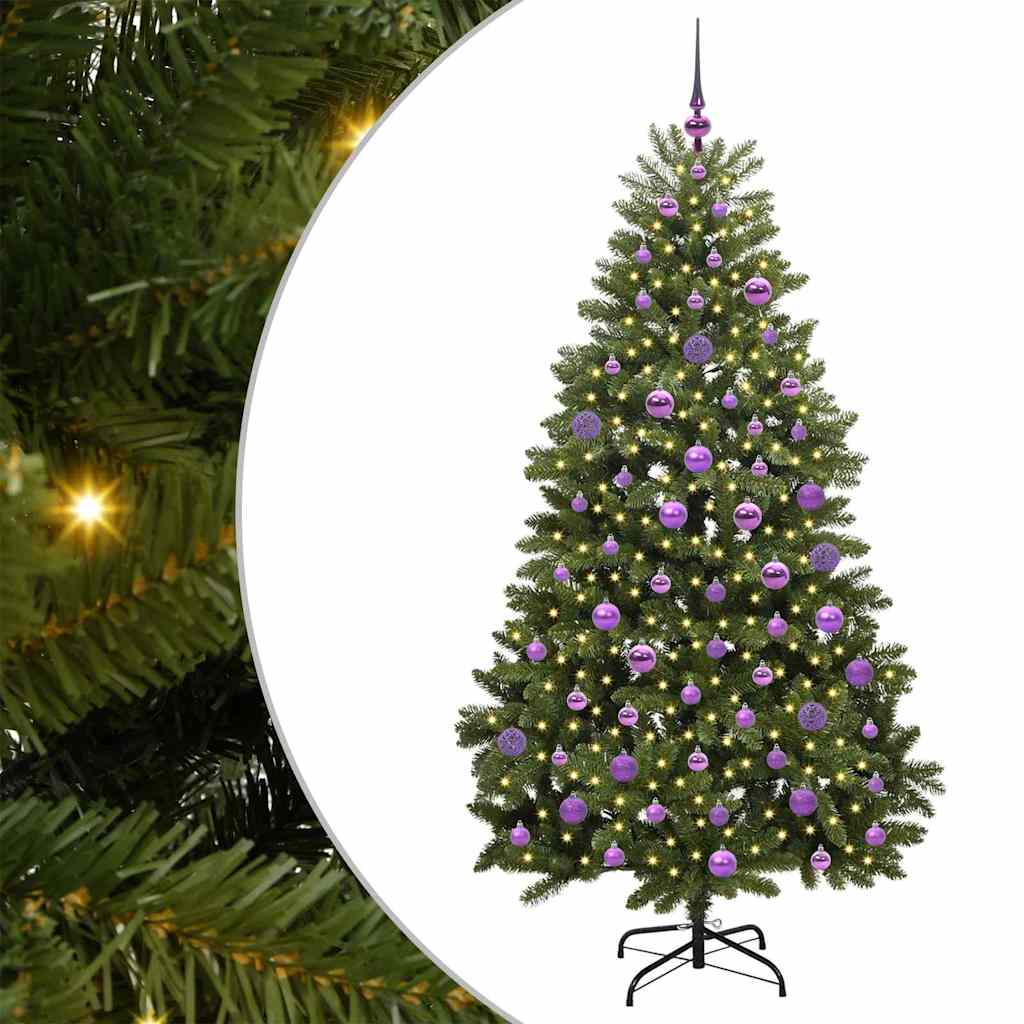 Artificial Christmas Tree Green 180 cm PVC and Metal