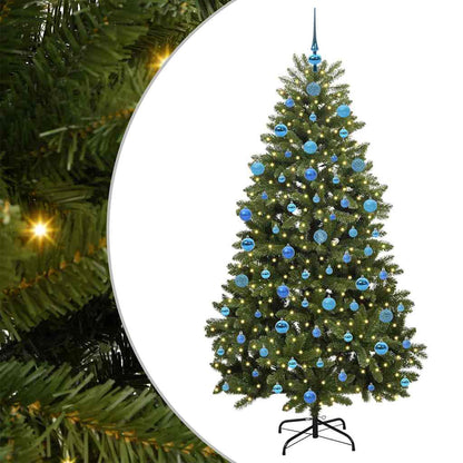 Artificial Christmas Tree Green 180 cm PVC and Metal