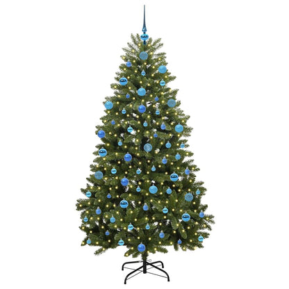 Artificial Christmas Tree Green 180 cm PVC and Metal
