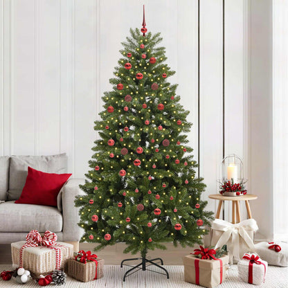 Artificial Christmas Tree 210 cm 300 LEDs Warm White Green
