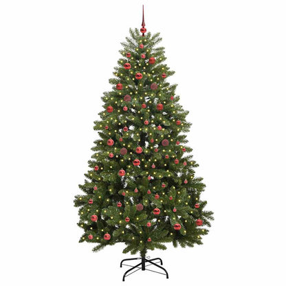 Artificial Christmas Tree 210 cm 300 LEDs Warm White Green